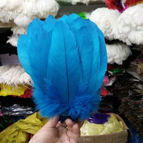 New! 100pcs / lot high quality sky blue eagle feathers 12-14 inch / 30-35 cm DIY feathers craft