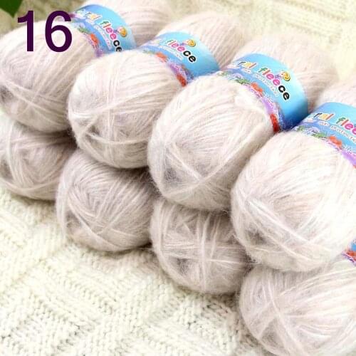 Sale 8SkeinX50gr Luxury Fluffy Soft NEW MOHAIR Shawls Hand Knit Crochet Yarn Beige 822-16-8