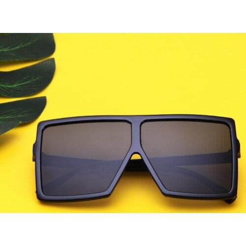 2021 Designer Pink Oversized Sunglasses Kids Fashion Square Sun Glasses For Boys Girls Gradient Mirror Big Brand Vintage Eyewear
