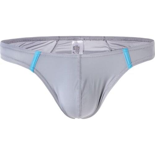 Men Suspender G-string Ice Silk Mens Underwear Sexy Slip Thong T Pants Briefs Mens Low Rise Bikini