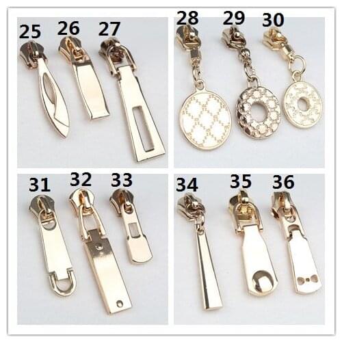 High quality 5# alloy metal zipper sliders zipper heads used for 5# metal zipper zinc alloy zipper pulls