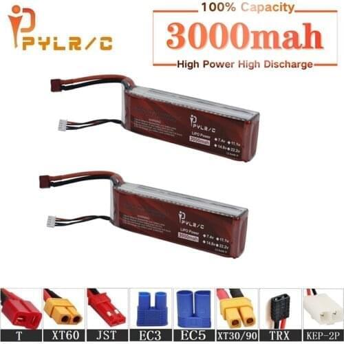 High Rate 11.1v 3000mAh Lipo Battery For RC Helicopter Parts 3s Lithium battery 11.1v 45C RC Cars Airplanes Drone Battery T/XT60