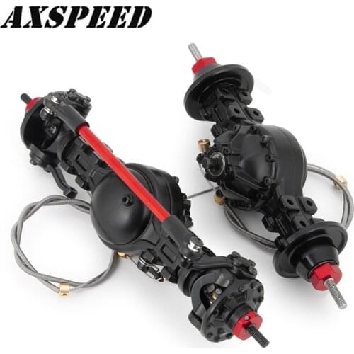 1:14 Tamiya Axle Metal Alloy Front&Rear Differential Axle Built-in Steel Gear for 1/14 Tamiya Tow Drag Truck RC Upgrade Parts