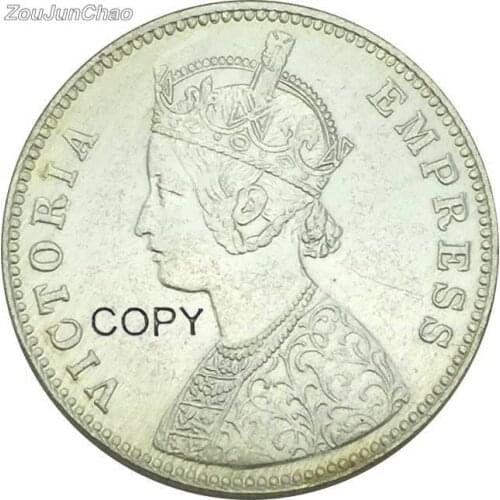 1882 Replica Coin One Rupee Victoria Brass Silver Plated Copy Coins Can Make The Different Style And The Color