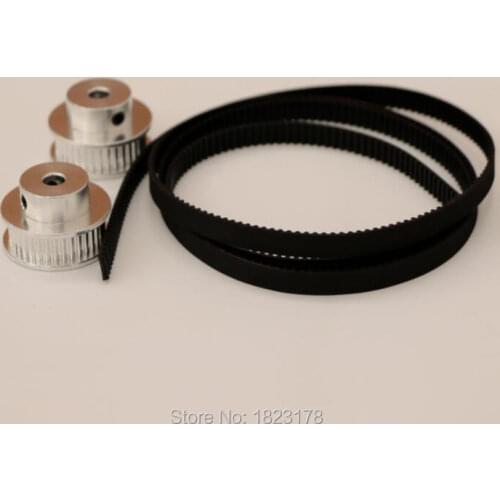 2pcs GT2 Pulley GT2 36Teeth Bore 5mm+2Metres width 6mm GT2 6MM Belt 3D Printer Parts RepRap Prusa(1Set)