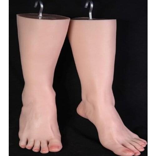 24cm TPE Plastic simulation female foot mannequin body silica gel socks beauty All rubber rings doll toys 1pc D334