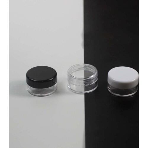 5ml plastic clear jar 5g cream jar cosmetic packing eyeshadow case loose powder jar 100pcs/lot