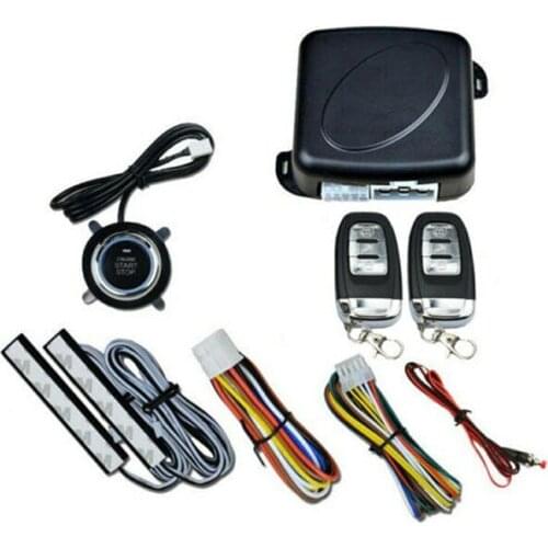 12V Auto car Keyless Universal Entry System Start Stop Pke Car Alarm System Start Stop Button Car Remote Engine Start