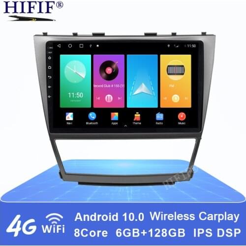 10.1inch 1280*720 Android 10.0 for Toyota Camry 40 2006-2011 car dvd player with GPS 3G 4G WIFI BT Radio Stereo Navi Map