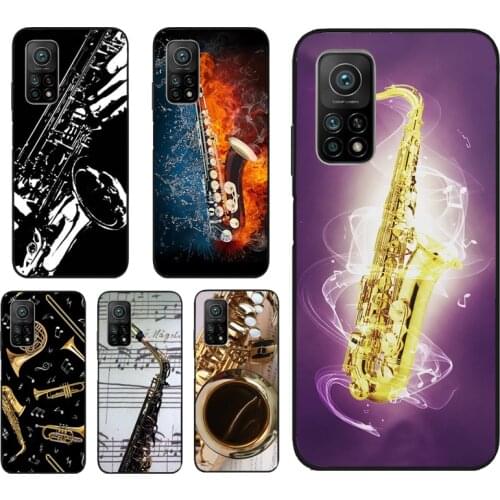 Saxophone Music Phone Case For Xiaomi Mi 10T Pro 11 Lite Ultra Mi A3 Note 10 POCO X3 M3 Pro F1 F2 F3 Cover