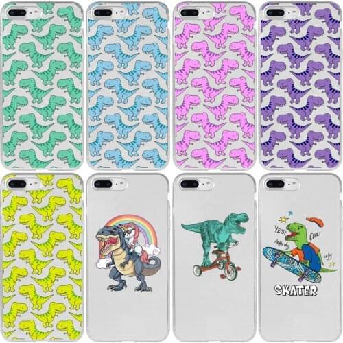 Dinosaur Skating Cover Case for Huawei Honor 9 9A Y9S 9X 9i 20 30 30S Lite Pro