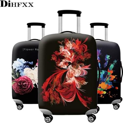 DIHFXX Brand viaje Travel Thicken Elastic Luggage Suitcase Protective Cover Apply to 18-32inch Cases Travel Accessories DX-74