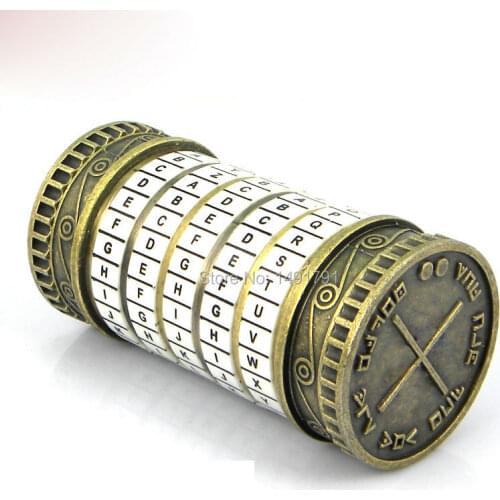 The DaVinci code bottle 5 English letters coded lock props for Real life escape room