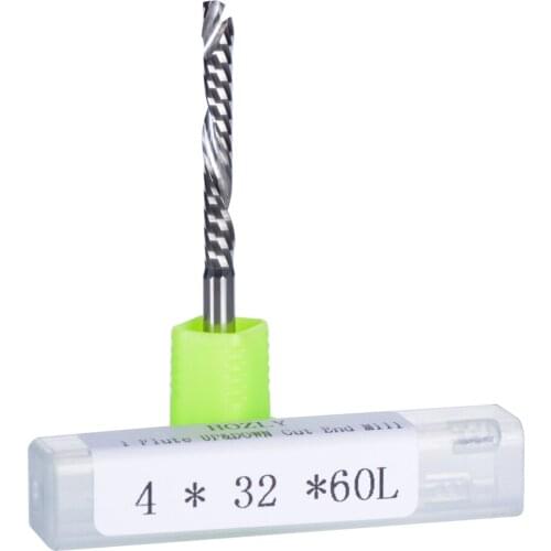 20pcs Up Down Cut 4x32mm Single Flute AAA Solid Carbide CNC Router Endmill Compression Wood Tungsten End Milling Cutter