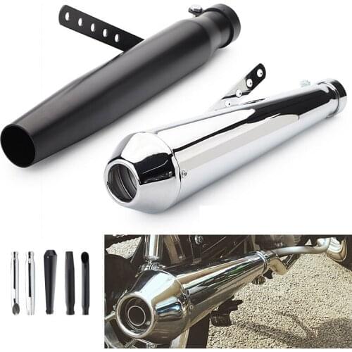 38-45mm Motorcycle Exhaust Pipe Muffler Exhaust motorcycle Tip Vintage Rear Pipe Tail Tube For Harley XL883 1200 suzuki Yamaha H