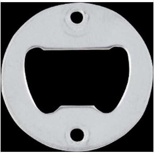 Stainless Steel Round Bottle Opener Compact Portable Bottle Opener Part With Countersunk Holes Metal Strong Polished Bottle Open