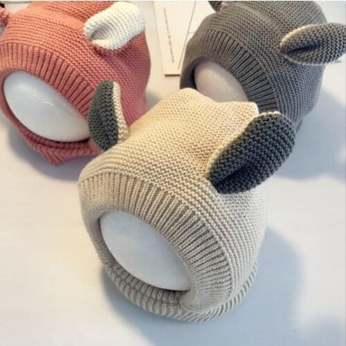 Fashion Kids Hat Autumn Winter Childrens Wool Cap Baby Infant Girls Boys Warm Hat Kids Beanie Children Knitted Hat