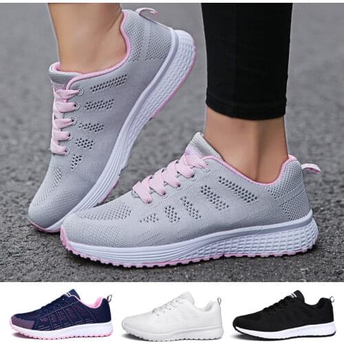 Fashion Womens Lightweight Breathable Running Sport Shoes Comfortable Mesh Sneakers