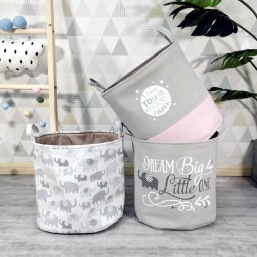 Cartoon Childrens Toy Storage Basket Household Dirty Clothes Basket Cloth Storage Bucket Household Storage Laundry Basket