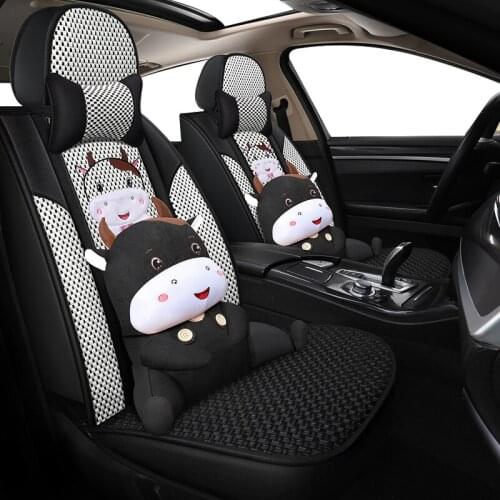 Flax Car seat cover for volkswagen polo sedan touran eos polo caddy passat tiguan Golf Phaeton Beetle Santana LaVida accesorios