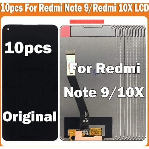 10pcs 6.53''Original For Xiaomi Redmi Note 9 LCD Touch Screen Digitizer Assembly For Redmi 10X 4G LCD display Screen Replacement
