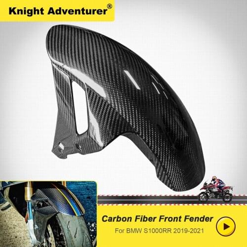 Front Fender Tire Mudguard Cover Hugger For BMW S1000RR S1000 RR 2019 2020 2021 100% Carbon Fiber