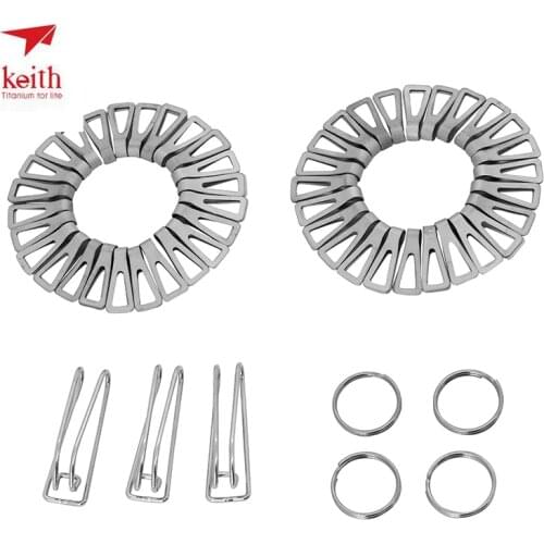 Keith Cookware Parts Titanium Hanging Chain Portable Camping Cookware Hanging Chain for Outdoor Camping BBQ Parts 1.8m Ti1600
