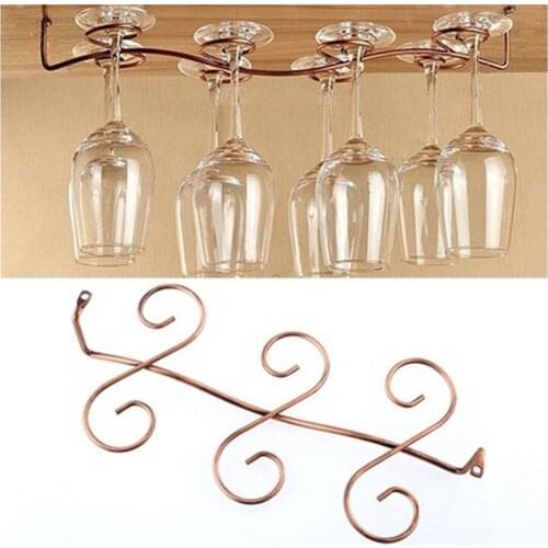 Useful Fashion Bar Red Wine Glass Hanger Holder Hanging Rack Shelf hold up to 6/8 wine glasses cups