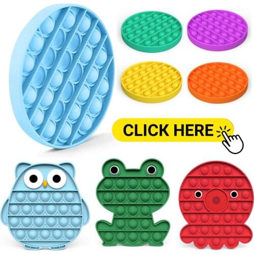 Pop Fidget Toy Bubble Push Sensory Board Toys for Autism Special Needs Stress Reliever Anxiety Relieve Popper Relief