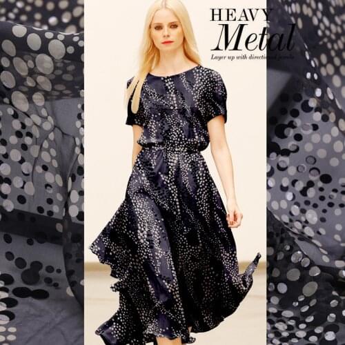 Custom 16mm wide silk crepe de chine new summer hollow silk rotten flower fabric silk flower fabric summer dress