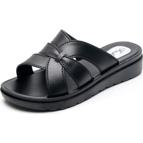 Womens Platform Slippers Ladies Thick Bottom Sandals 2021 Summer Lady Open Toe Slides Fashion Female Wedge Water Beach Shoes