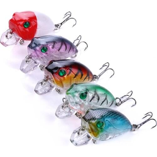 ThunderShower 45mm 8g Crankbait topwater wobblers Fishing Lure isca Artificial Hard bait pesca minnow Fishing tackle