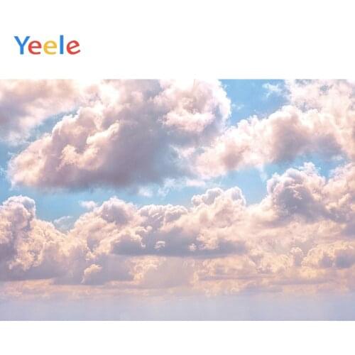 Yeele Cloudy Sky Scenery Photography Backdrop Natural Dream Cloud Photographic Studio Photo Background Birthday Decorations Prop