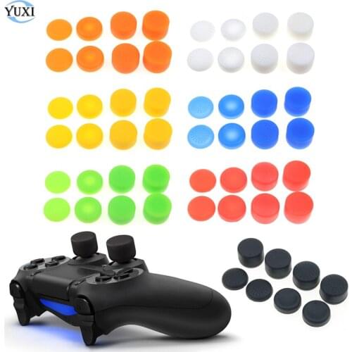 YuXi 7 sets Thumb Grip Stick Cap Case Heightened Anti-Slip Silicone Cover For PlayStation 3 4 PS3 PS4 Pro Xbox 360 Controller