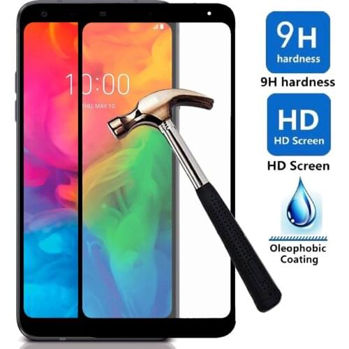 Full Coverage Tempered Glass Screen Protector Soft Edge Explosion-proof Protective Front Films For LG Q7 / Q7+ Plus / Q7 Alpha