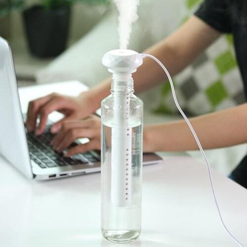 1 Pc Mini Humidifier Portable Air Humidifier Mini USB Powered Atomizer 35ml/h Home Office Room Car Bottle Humidifier