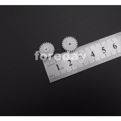 1000PCS X 0.5M 24T 2A 1.95MM 24 Teeth Plastic Spur Gear 0.5 Modulus T=24 Aperture: 2mm DIY Model Accessories 1000PCS/LOT *FD226