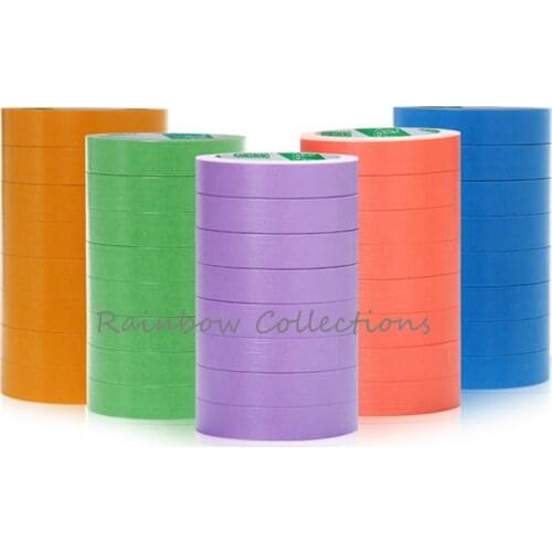 20pcs/lot 5mm Width 25M Adhesive Masking Tape DIY Packaging Sticker Decoration Painting Furniture MaskingTape Free Shipping