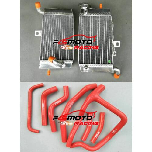 Aluminum Radiator + Silicone Hose For Hon-da Africa Twin XRV750 XRV750T RD07 742 cc V-Twin XRV 750 T 1993-2000