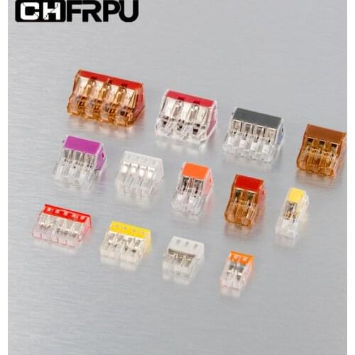 Wire Connectors 102/602/104/604/106etc.Push in cable wiring cable connector wire conductor cable connector 30/50/100pcs