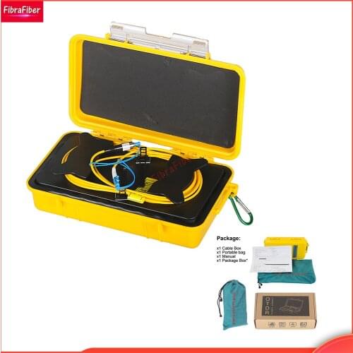 500M/1Km/2Km LC UPC to FC UPC OTDR Dead Zone Eliminator Fiber Optic Launch Cable Box SM LC/UPC to FC/UPC Fiber Rings 1310/1550nm