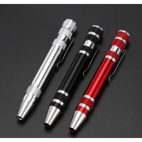 8 in 1 Multifunction Precision Pen Aluminum Alloy Screw Driver Screwdriver Set Repair Tools Kit for Cell Phone Hand Tool