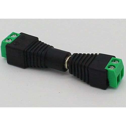 No soldering 2.1x5.5mm Power DC Jack Plug Socket dc Connector Female + Male DC Plug Jack Adapter Wire Connector CCTV Connector