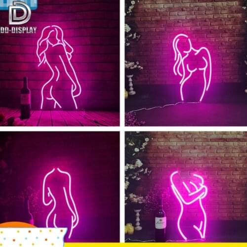DD Sexy Women Neon Lights Sign Hanging Night Lamp Xmas Club Bar Restaurant Party Game Room Lighting Decor Out of The Ordinary