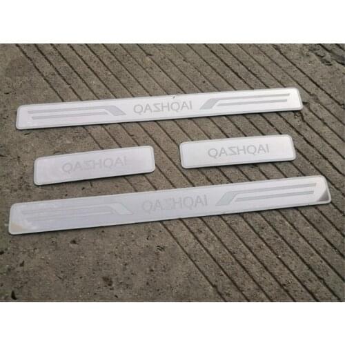 For Nissan Qashqai 2014-2019 stainless steel welcome pedal trim guard plate anti-scratch board car accessories