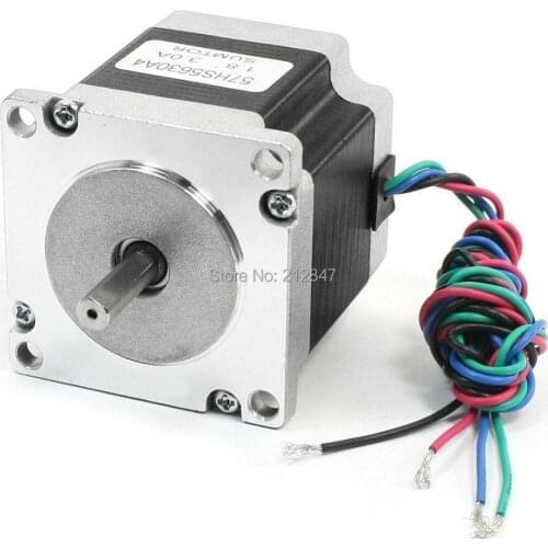 NEMA 23 2 Phase Mill Robot Lathe CNC Stepper Motor 56mm 3A 156oz.in