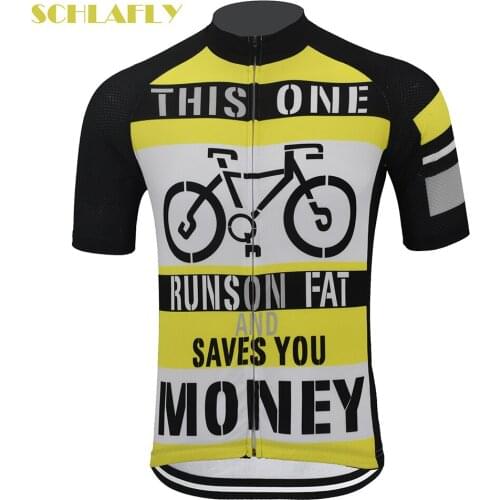 This one runson fat saves you money cycling jersey bike wear dropshipping road jersey cycling clothing schlafly cycling top