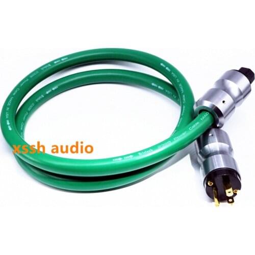 Xssh audio HIFI Copper Schuko Power Cord Cable HIFI Extension Power Cable connector AC power cable US plug EU Version