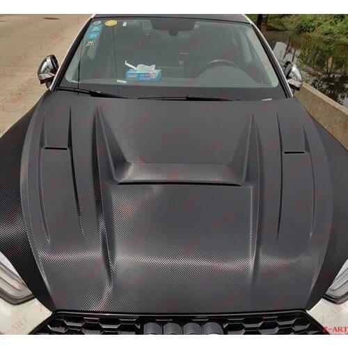 Z-ART carbon fiber engine bonnet for A5 B9 carbon fiber engine hood for A5 S line carbon fiber engine hood for S5 engine lid