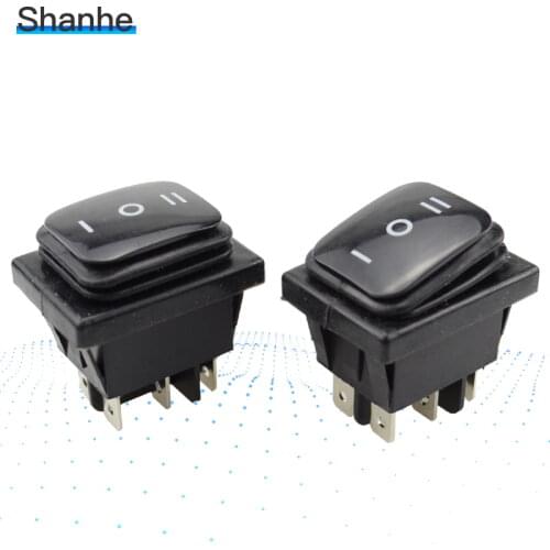 KCD4 6 pin fixed& Momentary waterproof boat rocker switch power switch